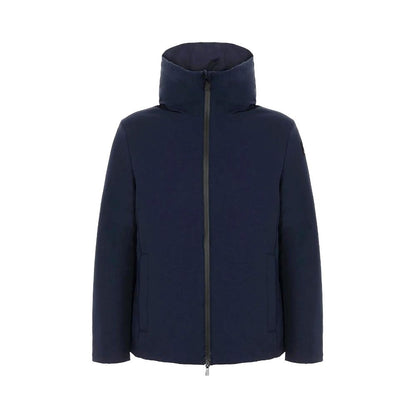 Blue Polyester Jackets & Coat