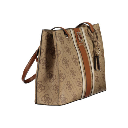 Beige Polyethylene Handbag