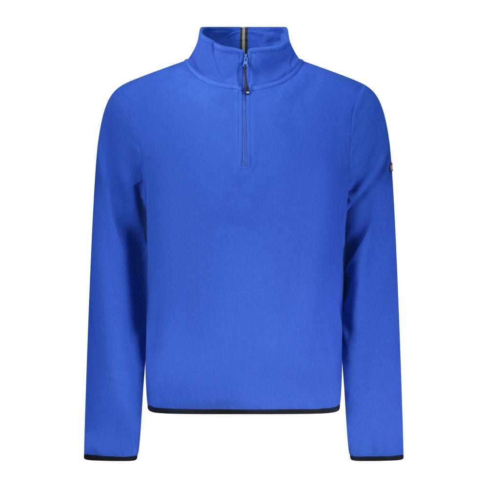 Blue Polyester Men Sweater
