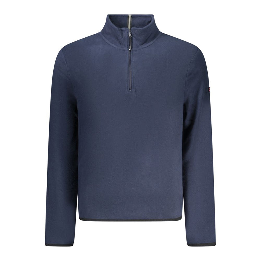 Blue Polyester Men Sweater