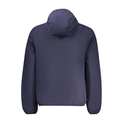 Blue Polyester Men's Jacket