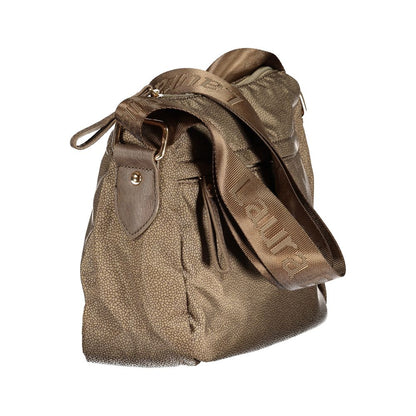 Beige Polyester Women Handbag