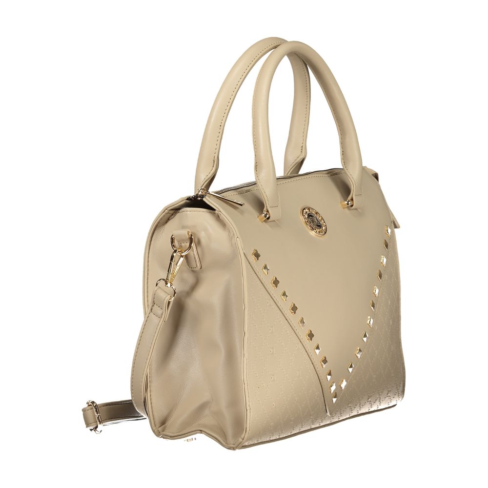 Beige PVC Women Handbag