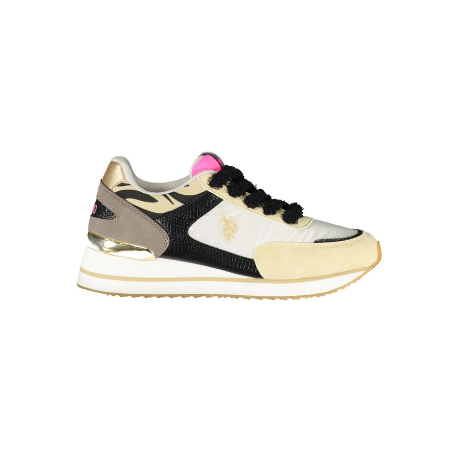 Beige Polyester Sneaker