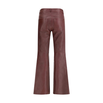 Bordeaux Leather Pants