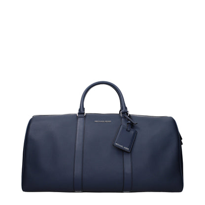 Blue Leather Luggage And Travel