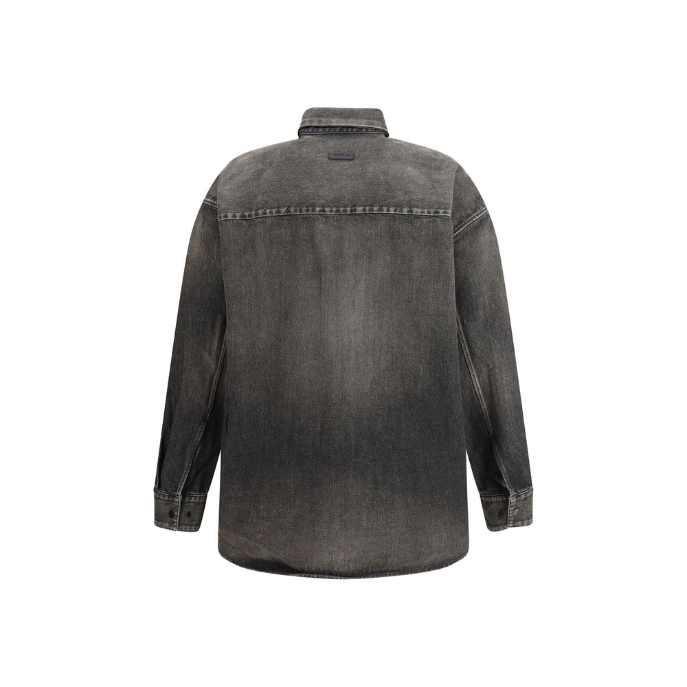 Snap Front Denim Overshirt