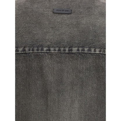 Snap Front Denim Overshirt