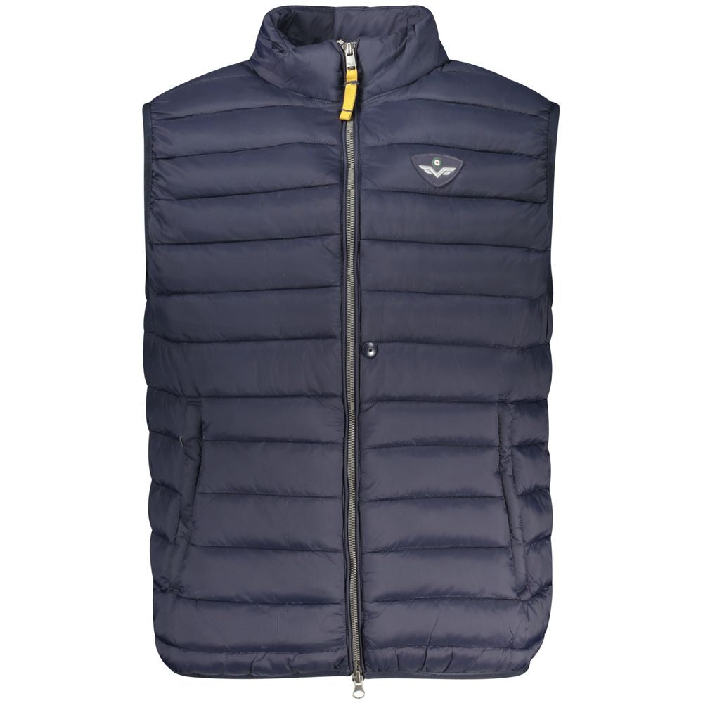 Blue Polyamide Men Jacket