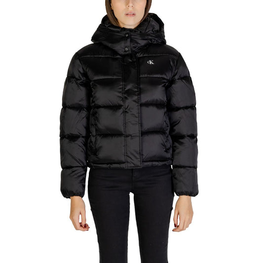 Black Nylon Jackets & Coat