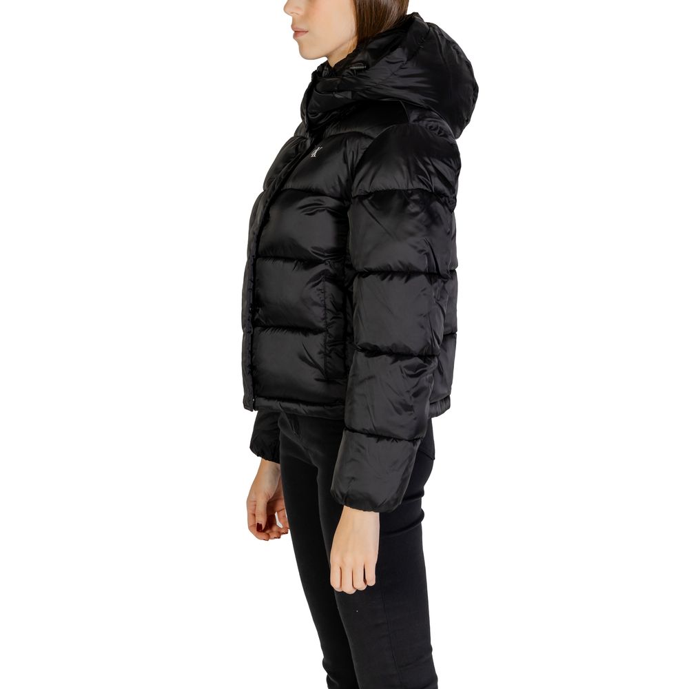 Black Nylon Jackets & Coat