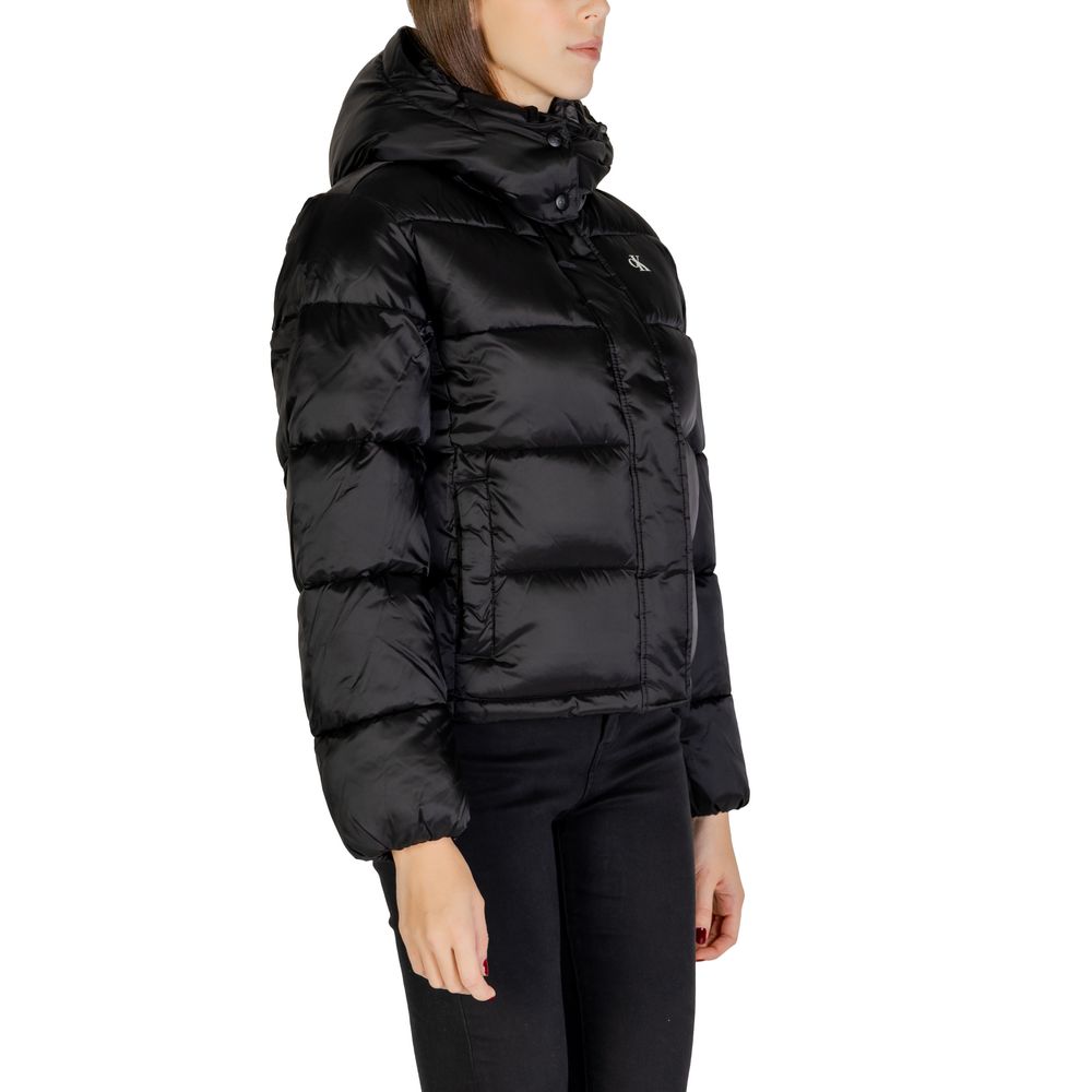 Black Nylon Jackets & Coat