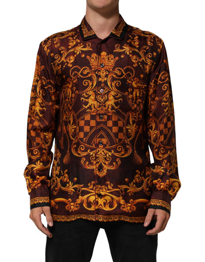 Floral Printed Baroque Button Down Shirt