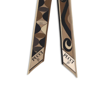 Manuba and Moiré print silk Scarf
