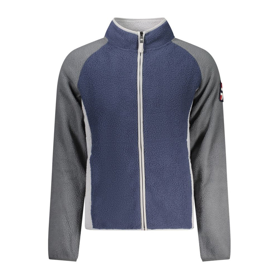 Blue Polyester Men Sweater