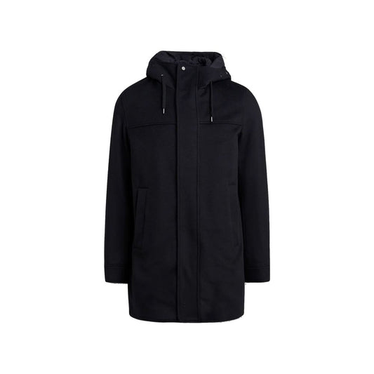 Wool Cashmere Hooded Coat