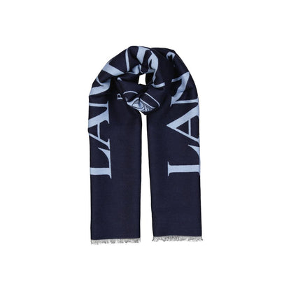 Wool And Silk Logo Scarf