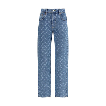 Moon Laser Straight Denim Jeans