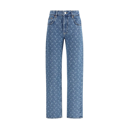 Moon Laser Straight Denim Jeans