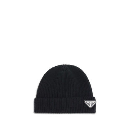Black Fleece Wool Beanie