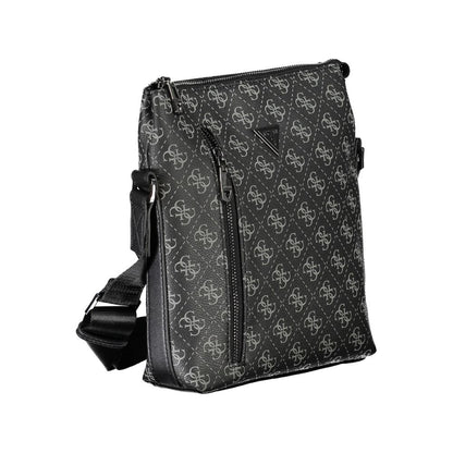 Black Polyethylene Shoulder Bag