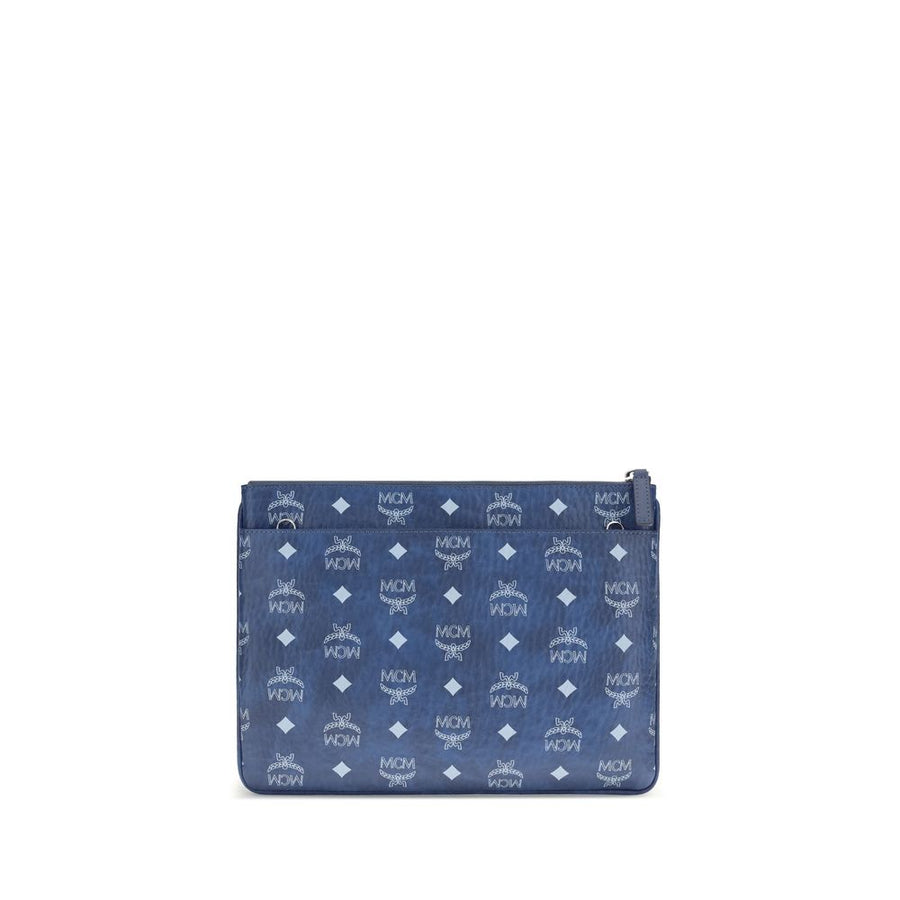 Blue Polyethylene Clutch Bag