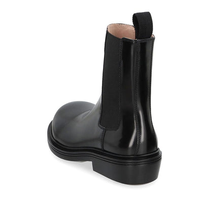 Black Calfskin Chelsea Boots