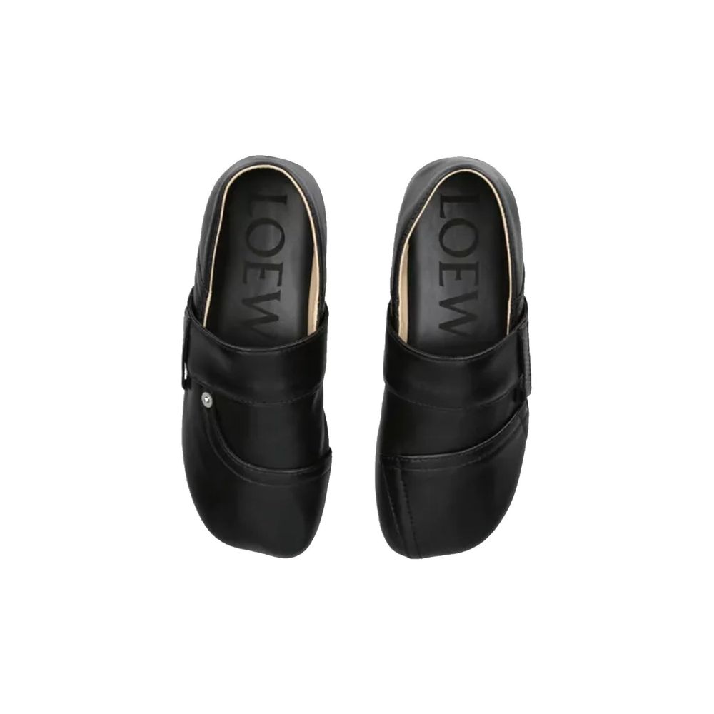 Black Calfskin Slippers