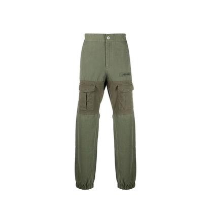 Green Cotton Cargo Pants