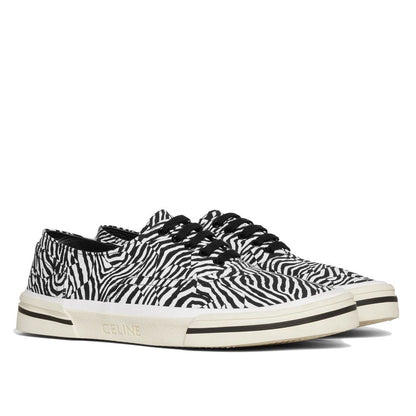Black Canvas Low Top Sneakers