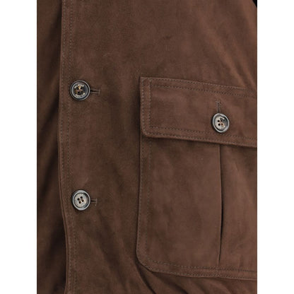 Brown Goatskin Bomber