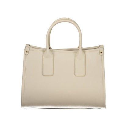 Beige Polyethylene Handbag