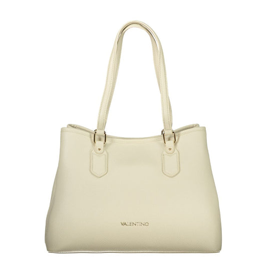 Beige Polyethylene Handbag