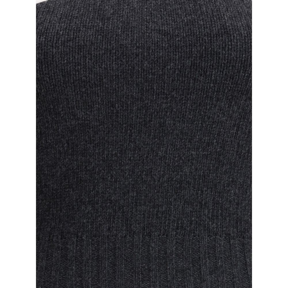 Gray Fleece Wool Top