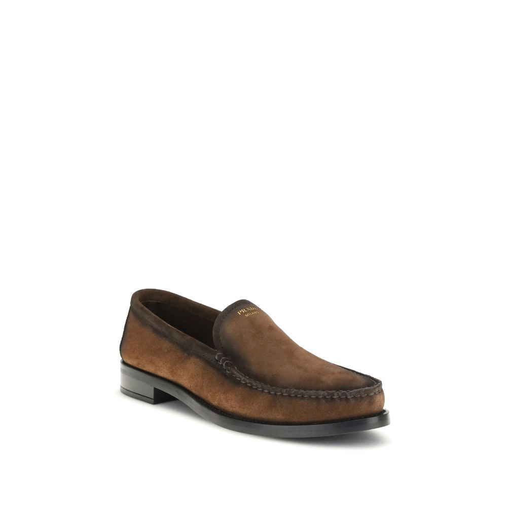 Brown Calf Leather Bos Taurus Slip-On Loafers
