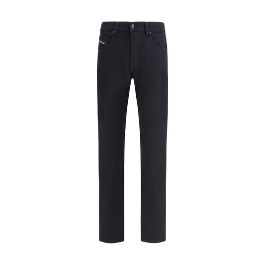 Black Cotton Slim Fit Jeans