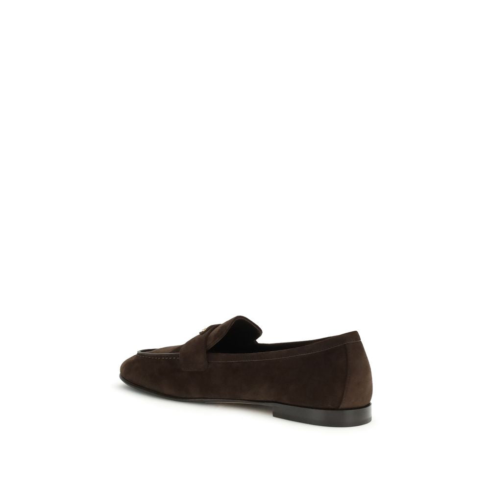 Brown Calf Leather Bos Taurus Slip-On Loafers