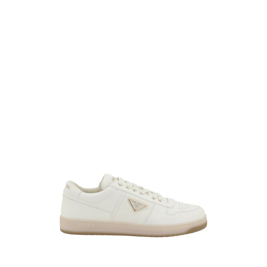 White Calf Leather Bos Taurus Low Top Sneakers