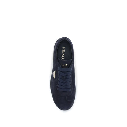 Blue Calf Leather Bos Taurus Sneakers